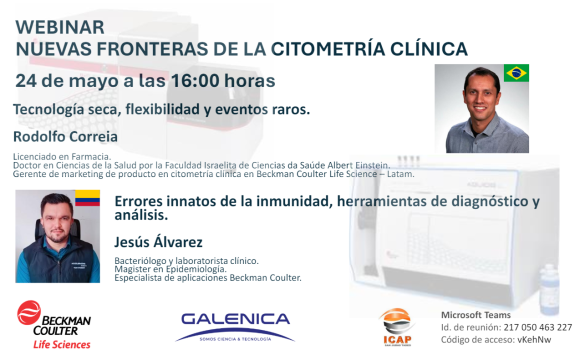 Webinar “Nuevas Fronteras de la Citometría Clínica”